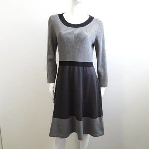 NWOT Tommy Hilfiger gray color block sweater dress